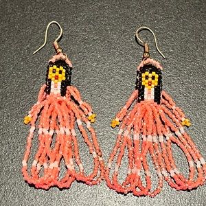 Native American beaded youth earrings